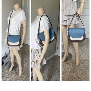 Kate Spade Blue and Brown Crossbody Bag